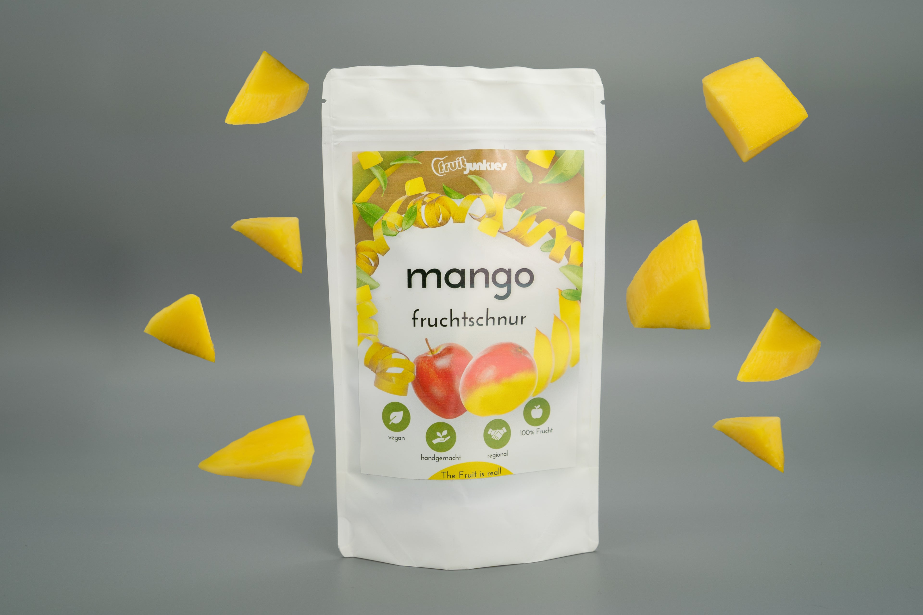 Fruchtschnur Geschmack Mango und Fruchtstücke Mango