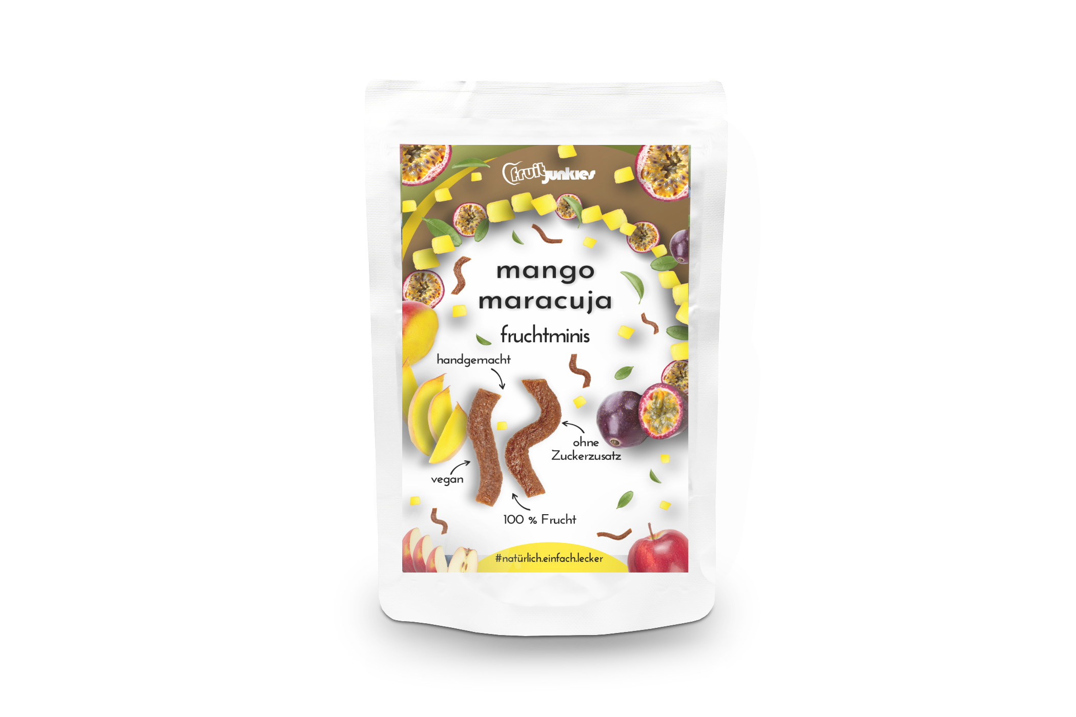 20g Fruchtminitüte Mango Maracuja ohne Hintergrund